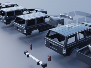 Jeep Cherokee XJ 1984 3D प्रिंट मॉडल