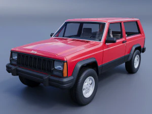 Jeep Cherokee XJ 2 porte 1984 Modello di stampa 3D
