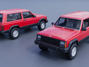 Jeep Cherokee XJ 2 Door 1984 Modello di stampa 3D