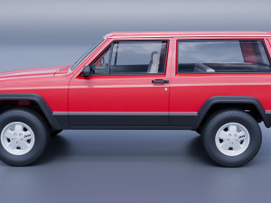 Jeep Cherokee XJ 2 Door 1984 Modello di stampa 3D