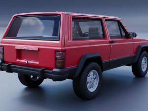 Jeep Cherokee XJ 2 Door 1984 Modello di stampa 3D