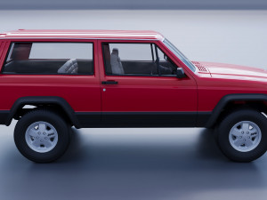 Jeep Cherokee XJ 2 Door 1984 Modello di stampa 3D