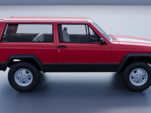 Jeep Cherokee XJ 2 Door 1984 3D Print Model