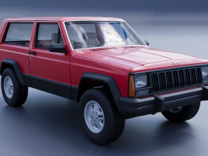 Jeep Cherokee XJ 2 Door 1984 3D Print Model