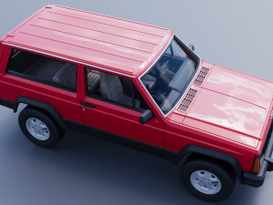 Jeep Cherokee XJ 2 Door 1984 Modello di stampa 3D