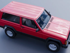 Jeep Cherokee XJ 2 Door 1984 3D Print Model