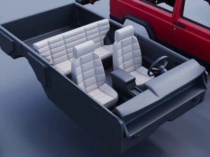 Jeep Cherokee XJ 2 Door 1984 3D Print Model