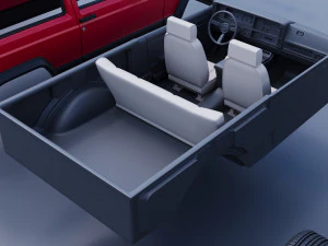 Jeep Cherokee XJ 2 Door 1984 3D Print Model
