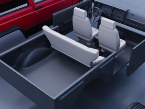 Jeep Cherokee XJ 2 Door 1984 3D Print Model