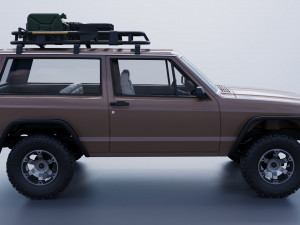 Jeep Cherokee XJ 2 Door 1984 Custom 3D Принт Модель