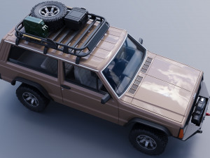 Jeep Cherokee XJ 2 Door 1984 Custom 3D Принт Модель