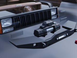 Jeep Cherokee XJ 2 Door 1984 Custom 3D Принт Модель
