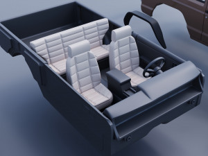 Jeep Cherokee XJ 2 Door 1984 Custom 3D Принт Модель