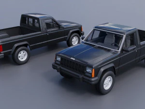 Jeep Comanche 1985 3D Print Model
