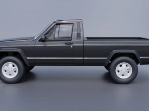 Jeep Comanche 1985 3D Print Model