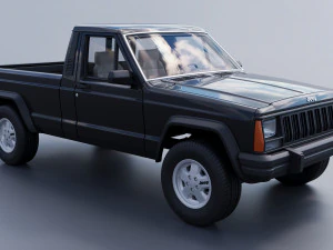 Jeep Comanche 1985 3D Print Model