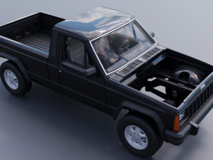 Jeep Comanche 1985 Modelo de Impressão 3D