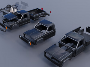 Jeep Comanche 1985 Modelo de Impressão 3D