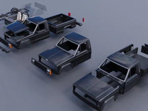 Jeep Comanche 1985 3D Print Model