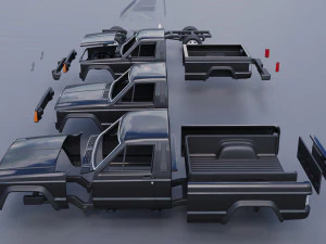 Jeep Comanche 1985 3D Print Model