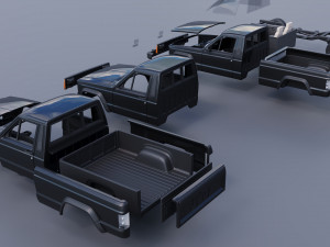 Jeep Comanche 1985 Modelo de Impressão 3D