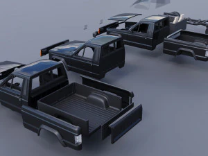 Jeep Comanche 1985 3D Print Model