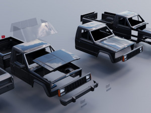Jeep Comanche 1985 Modelo de Impressão 3D
