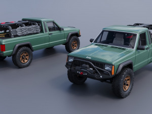 Jeep Comanche 1985 Custom Modelo de Impressão 3D