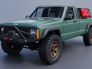 Jeep Comanche 1985 Custom Modelo de Impressão 3D