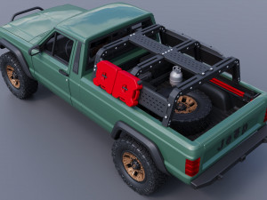 Jeep Comanche 1985 Custom Modelo de Impressão 3D