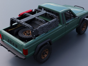 Jeep Comanche 1985 Custom Modelo de Impressão 3D
