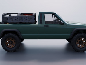 Jeep Comanche 1985 Custom Modelo de Impressão 3D