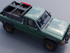 Jeep Comanche 1985 Custom Modelo de Impressão 3D