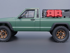 Jeep Comanche 1985 Custom Modelo de Impressão 3D