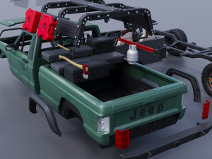Jeep Comanche 1985 Custom Modelo de Impressão 3D