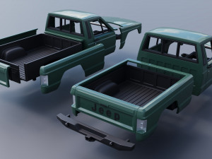 Jeep Comanche 1985 Custom Modelo de Impressão 3D