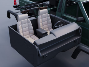Jeep Comanche 1985 Custom Modelo de Impressão 3D