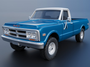 GMC Pickup 1970 3D-Druckmodell