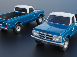 GMC Pickup 1970 3Dプリントモデル
