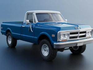 GMC Pickup 1970 3D Print Model
