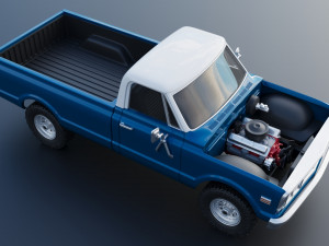 GMC Pickup 1970 3Dプリントモデル