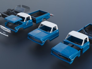 GMC Pickup 1970 3Dプリントモデル