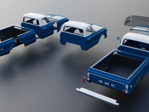 GMC Pickup 1970 3Dプリントモデル