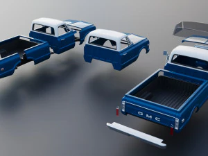 GMC Pickup 1970 3D Print Model