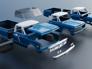 GMC Pickup 1970 3D Print Model