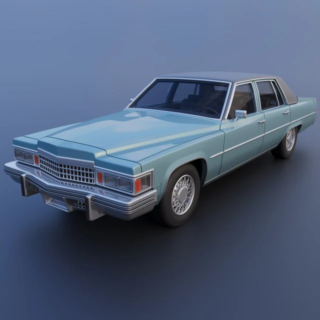 Cadillac Sedan Deville 1977 3D Print Model .c4d .max .obj .3ds .fbx .stl .blend 