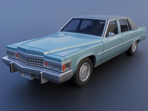 Cadillac Sedan Deville 1977 3D Print Model