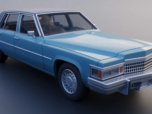 Cadillac Sedan Deville 1977 3D Print Model