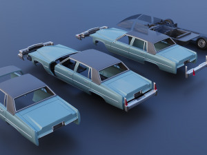 Cadillac Sedan Deville 1977 Model do druku 3D