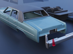 Cadillac Sedan Deville 1977 Model do druku 3D